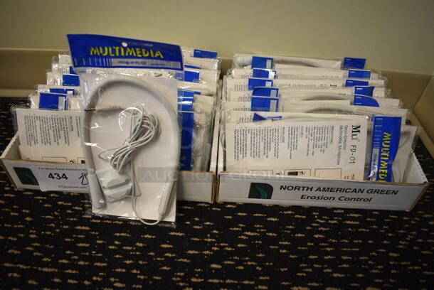 28 BRAND NEW! Multimedia Plug and Ply Accessories. 28 Times Your Bid! (room 204) - Image 2 of 2