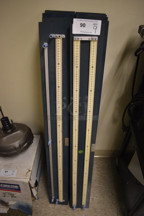 9 Central Scientific Rulers. 44x5x2. 9 Times Your Bid! (room 105)
