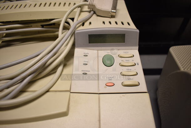 HP LaserJet 4050N Countertop Printer. 15.5x16.5x19. (south basement 012) - Image 3 of 5