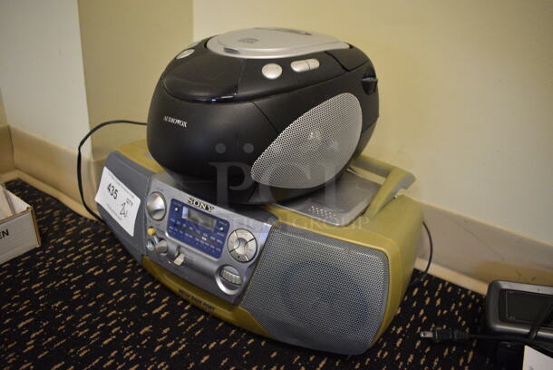 2 Various Radios; Audiovox and Sony. 9x10x6, 17x10x6. 2 Times Your Bid! (room 204) - Image 4 of 4