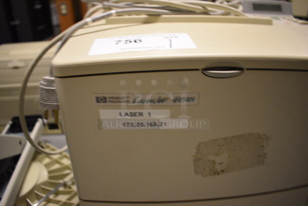 HP LaserJet 4050N Countertop Printer. 15.5x16.5x19. (south basement 012) - Image 4 of 5