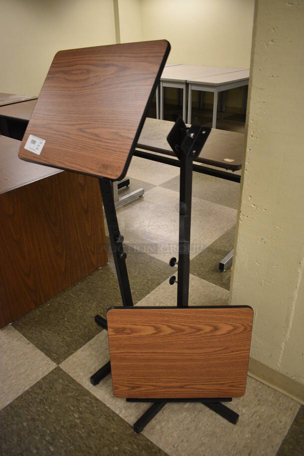 2 Wood Pattern Stands. 20x21x49. 2 Times Your Bid! (north basement 004b) - Image 2 of 3