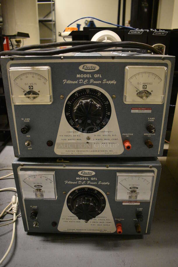 2 Electro Model GFL Metal Filtered DC Power Supply. 16x15x9.5. 2 Times Your Bid! (south basement 012) - Image 2 of 5