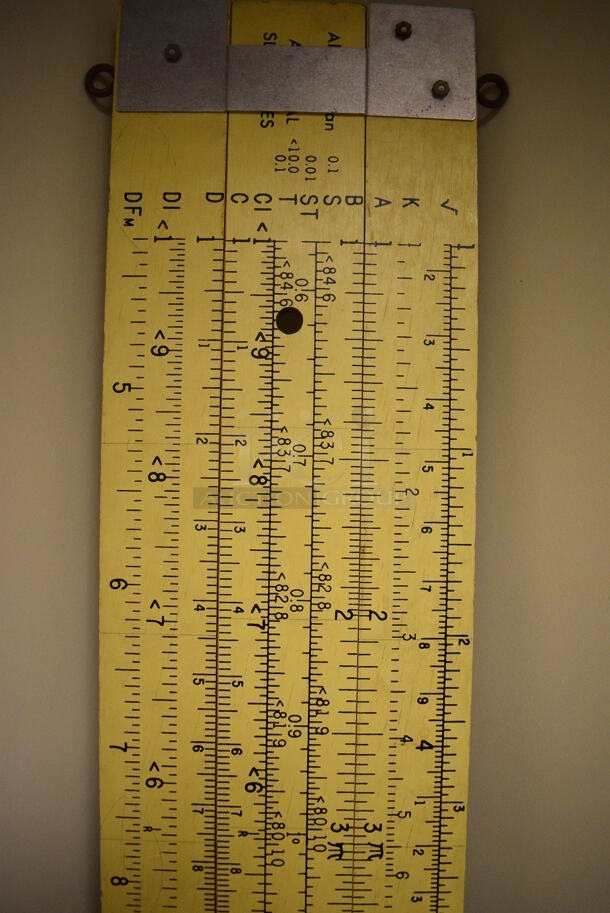 Yellow Measuring Board. 84x1x12. (room 105) - Image 3 of 5