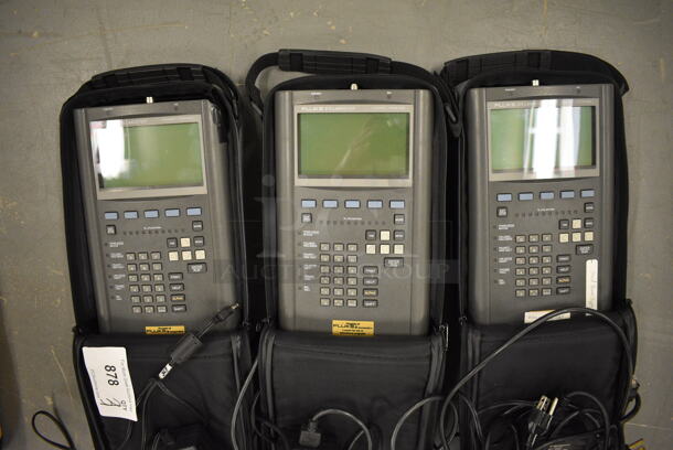 3 Fluke Model 675 Lanmeter in Case. 8x12x4. 3 Times Your Bid! (south basement 019)