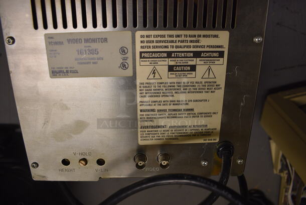 Burle Mdoel TC1909A Video Monitor. 8.5x10x7.5. (south basement 012) - Image 4 of 4