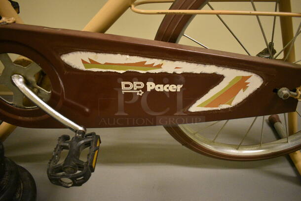 DP Pacer Metal Exercise Bicycle, Two 2.5 Pound Weight Plate, Olympic 5 Pound Weight Plate and Olympic 10 Pound Weight Plate. 24x43x40. (south basement hallway) - Image 3 of 5