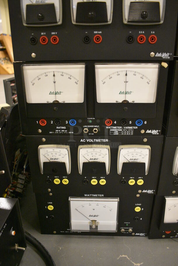 11 Various Lab Volt Units; Synchronizing Module, Phase Meter, DC Voltmeter, AC Voltmeter. Includes 11x16.5x6. 11 Times Your Bid! (south basement 019) - Image 3 of 5