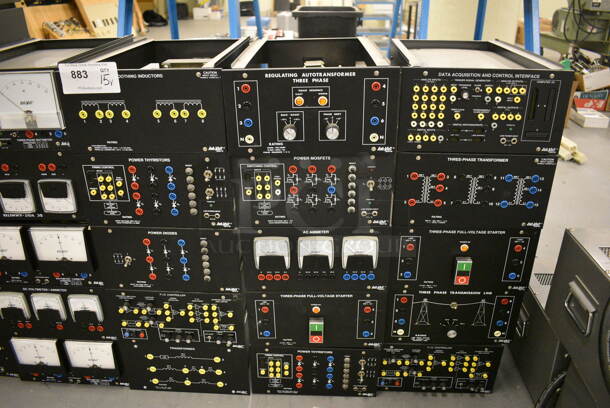 15 Various Lab Volt Units; Regulating Autotransformer, Data Acquisition and Control Interface, Power Diodes. Includes 11x16.5x6. 15 Times Your Bid! (south basement 019) - Image 1 of 7