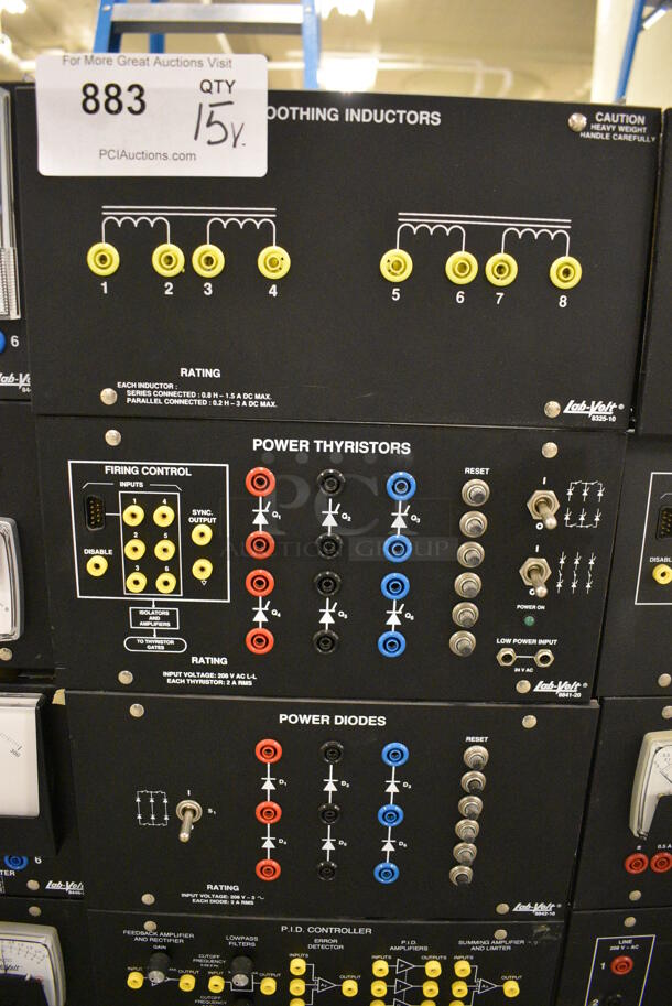 15 Various Lab Volt Units; Regulating Autotransformer, Data Acquisition and Control Interface, Power Diodes. Includes 11x16.5x6. 15 Times Your Bid! (south basement 019) - Image 2 of 7