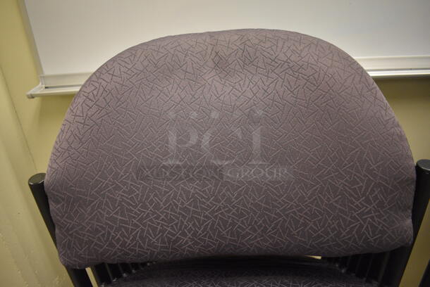 8 Purple Patterned Chairs. 20x18x32. 8 Times Your Bid! (north basement 004b) - Image 3 of 3