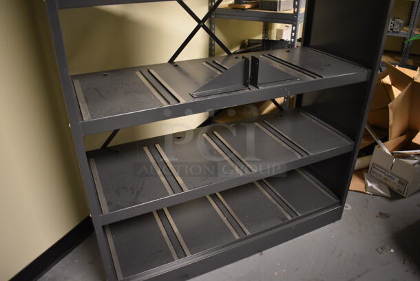 Lab-Volt Gray Metal Shelving Unit. 48x19.5x77.5. (south basement 018) - Image 3 of 4