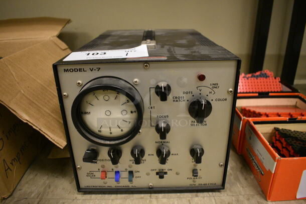 Lectrotech Model V-7 Metal Vectorscope. 8.5x14x8. (room 105)