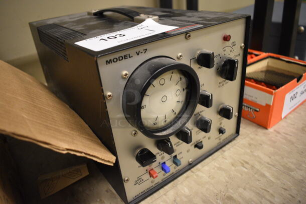 Lectrotech Model V-7 Metal Vectorscope. 8.5x14x8. (room 105) - Image 4 of 5