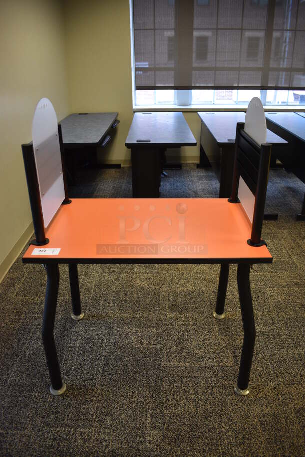 Orange Table. 36x24x50. (room 208) - Image 1 of 4