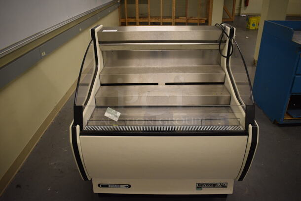 Beverage Air Model COHM-3 Metal Commercial Floor Style Open Grab N Go Merchandiser. 115 Volts, 1 Phase. 40x34x43. (north basement 004e)