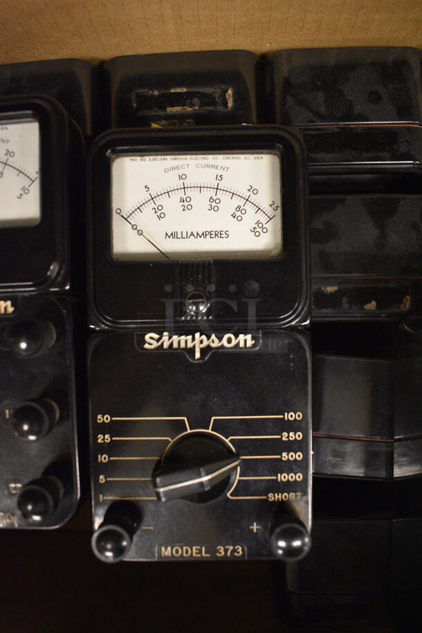 20 Simpson Units Including 9 Model 375 DC Amperes, 4 Model 373 Milliamperes, 4 Model 370 Amperes, 2 Model 370 AC Amperes. 3x3x6. 20 Times Your Bid! (room 105) - Image 4 of 8