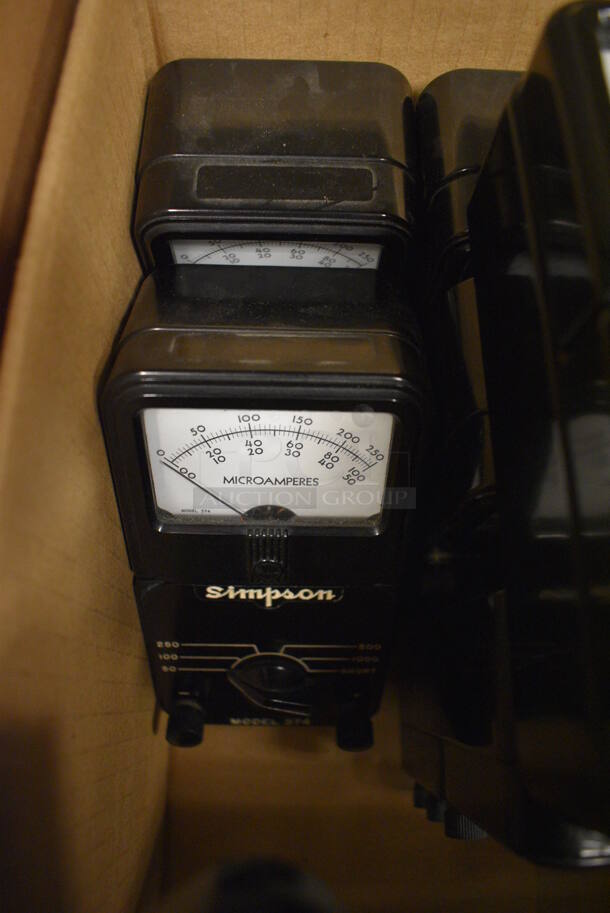 20 Simpson Units Including 9 Model 375 DC Amperes, 4 Model 373 Milliamperes, 4 Model 370 Amperes, 2 Model 370 AC Amperes. 3x3x6. 20 Times Your Bid! (room 105) - Image 6 of 8
