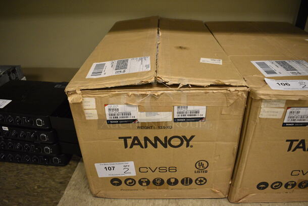 2 BRAND NEW IN BOX! Tannoy CVS6 Ceiling Mount Speakers. 11x11x10. 2 Times Your Bid! (room 105) - Image 5 of 6