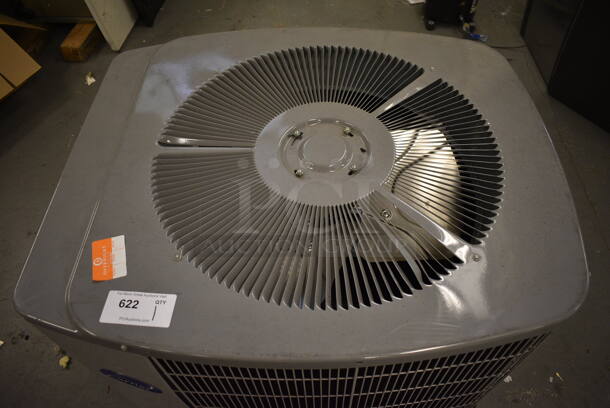 Carrier Model 38YKC030310 Metal Heat Pump. 208/230 Volts, 1 Phase. 35x30x26. (north basement 004e) - Image 3 of 7