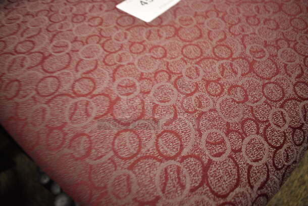 7 Maroon Patterned Chairs. 20x20x32. 7 Times Your Bid! (room 211) - Image 5 of 5