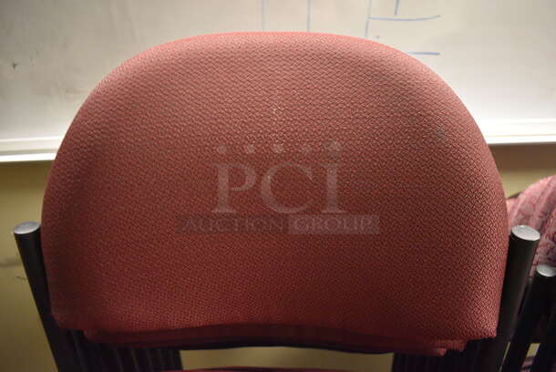 8 Maroon Chairs. 20x20x32. 8 Times Your Bid! (room 211) - Image 3 of 3