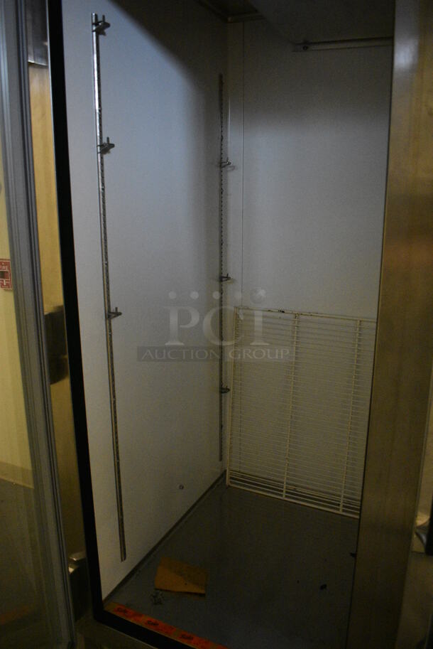Jordon Model FT-2-BRG Metal Commercial 2 Door Reach In Cooler Merchandiser. 115 Volts, 1 Phase. 56x35x79. (north basement 004e) - Image 2 of 5