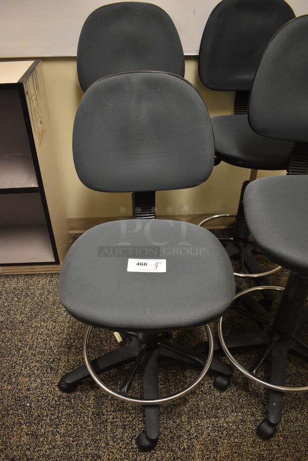 4 Gray Office Chairs on Casters. Includes 20x20x43. 4 Times Your Bid! (room 211) - Image 3 of 4
