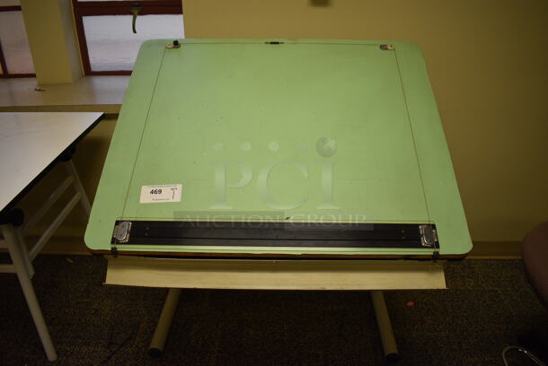 Green Drafting Easel Stand. 36x32x41. (room 211) - Image 1 of 3