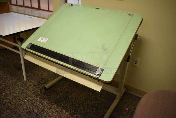 Green Drafting Easel Stand. 36x32x41. (room 211) - Image 2 of 3