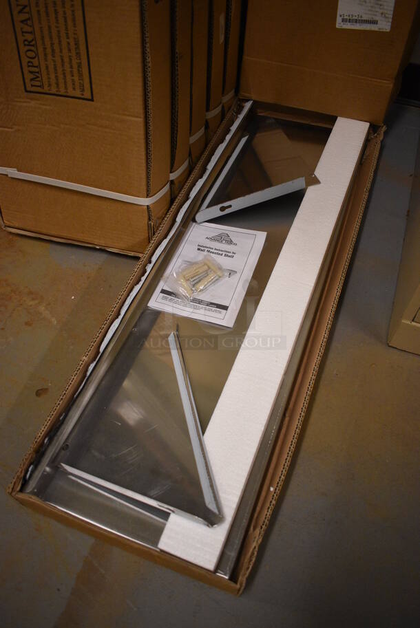 BRAND NEW IN BOX! Advance Tabco Stainless Steel Shelf w/ Brackets. 36x11x3. (south basement 012) - Image 2 of 5