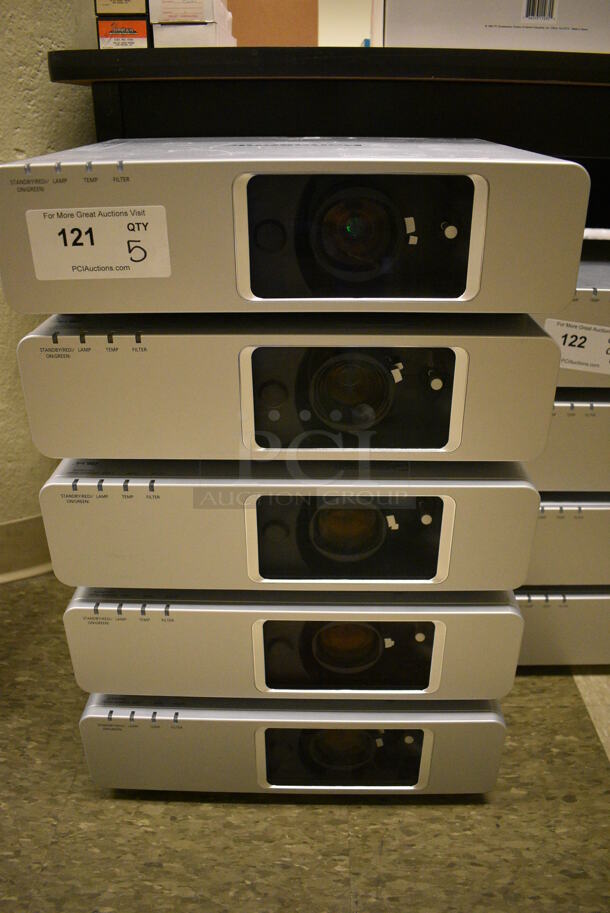 5 Panasonic PT-FW300NT Projectors. 17x13x5. 5 Times Your Bid! (room 105)