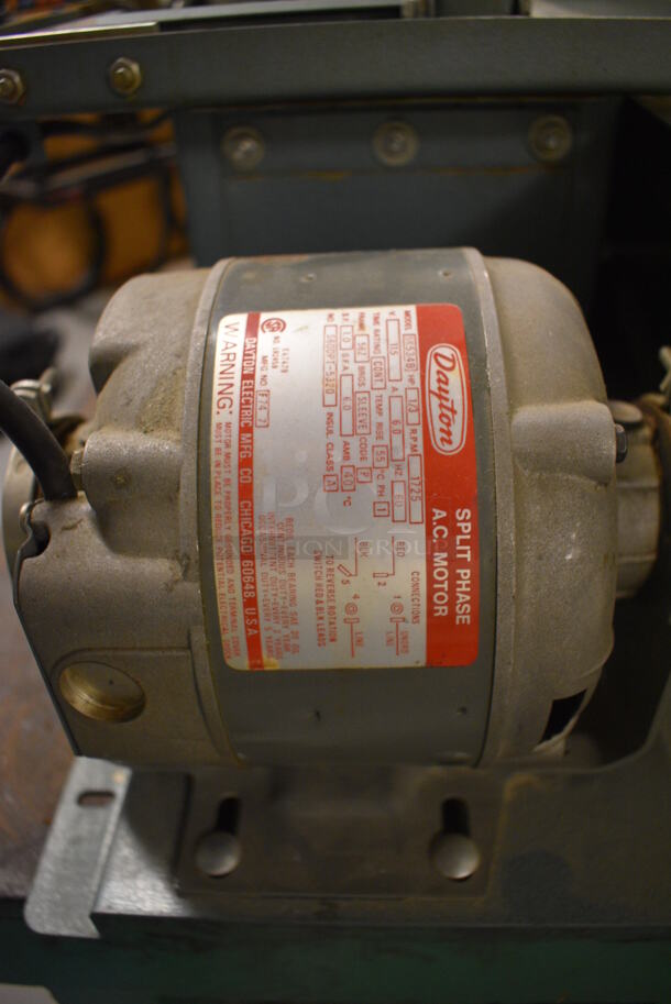Raytech 10 Metal Diamond Saw on Wooden Stand w/ Commercial Casters. 18x30x35. (south basement 012) - Image 8 of 8