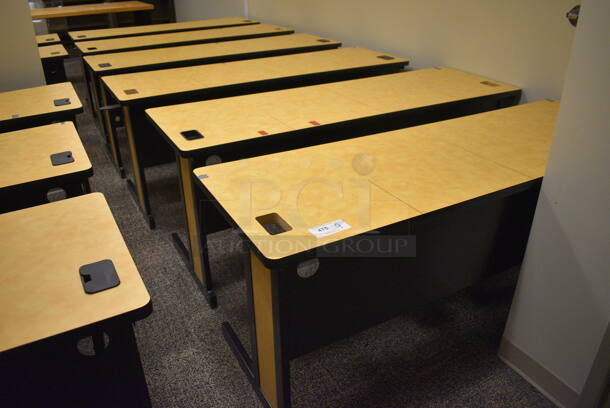 9 Tables. 71.5x23.5x29.5. 9 Times Your Bid! (room 215)