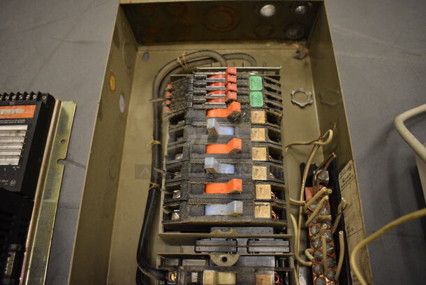Metal Breaker Box. 9.5x23x4. (south basement 019) - Image 2 of 4