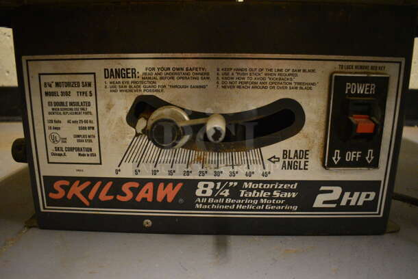 Skilsaw 2 HP Countertop Motorized Table Saw. 27x20x13. (south basement 012) - Image 2 of 5