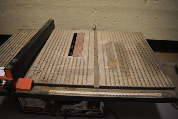 Skilsaw 2 HP Countertop Motorized Table Saw. 27x20x13. (south basement 012) - Image 3 of 5
