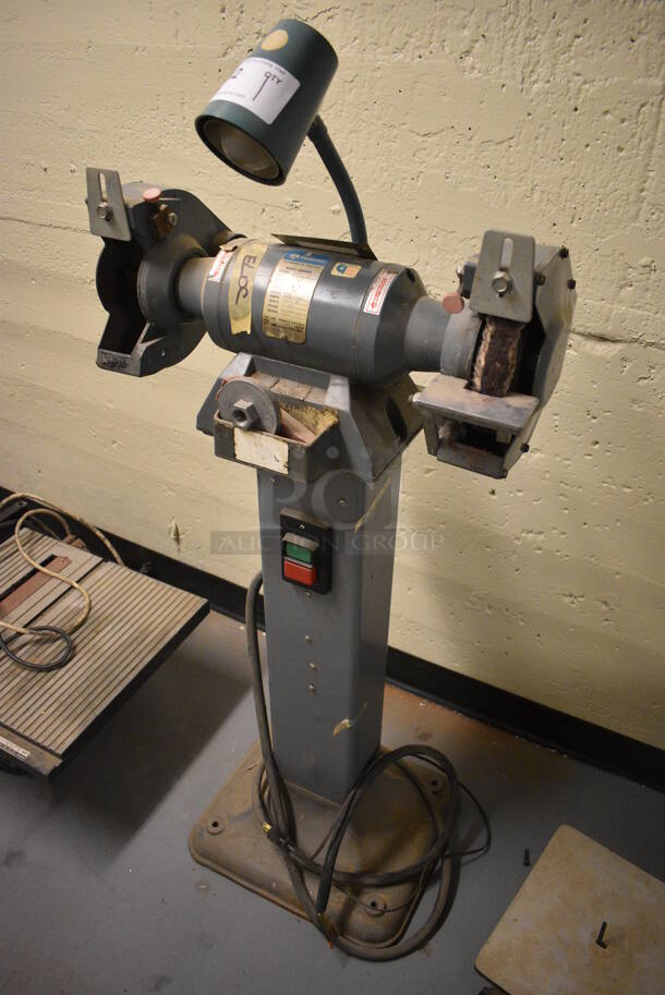 Rockwell Model 23-751 Metal Floor Style Bench Grinder. 230/460 Volts, 3 Phase. 20x14x49. (south basement 012) - Image 2 of 7