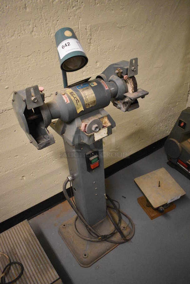 Rockwell Model 23-751 Metal Floor Style Bench Grinder. 230/460 Volts, 3 Phase. 20x14x49. (south basement 012) - Image 3 of 7