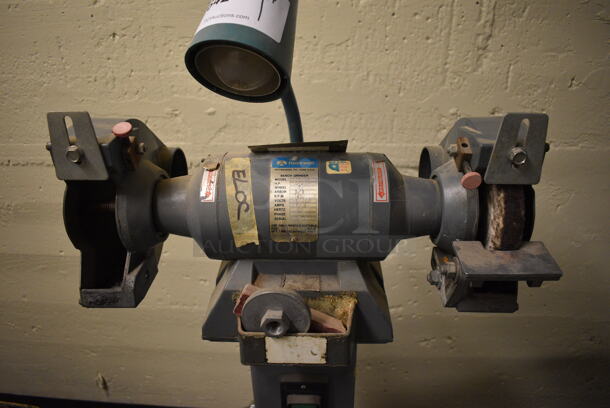 Rockwell Model 23-751 Metal Floor Style Bench Grinder. 230/460 Volts, 3 Phase. 20x14x49. (south basement 012) - Image 4 of 7