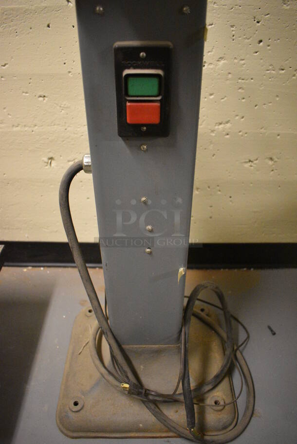 Rockwell Model 23-751 Metal Floor Style Bench Grinder. 230/460 Volts, 3 Phase. 20x14x49. (south basement 012) - Image 6 of 7