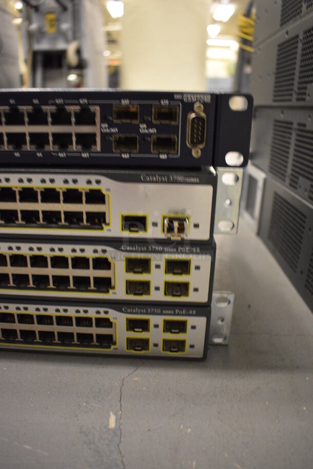 4 Various Units; 3 Cisco Catalyst Units and Netgear Unit. Includes 19x10x2. 4 Times Your Bid! (south basement 019) - Image 3 of 6