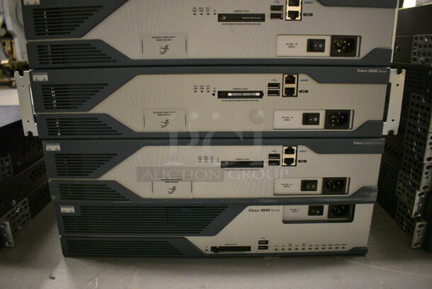 6 Various Cisco Systems Units Including 2800 Series and 3800 Series. Including 19x16.5x4. 6 Times Your Bid! (south basement 019) - Image 3 of 6