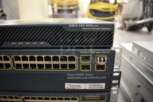 8 Cisco Systems Various Rack Units Including ASA 5520 Series Adaptive Security Appliance, 4400 Series Wireless LAN Controller. Includes 19x16x2. 8 Times Your Bid! (south basement 019)  - Image 4 of 6