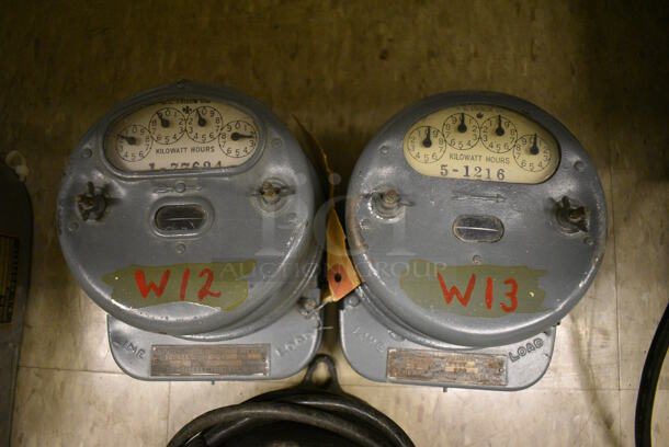 3 Metal Kilowatt Hour Trackers. 5x7x4. 3 Times Your Bid! (room 105) - Image 2 of 6