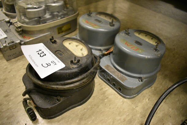 3 Metal Kilowatt Hour Trackers. 5x7x4. 3 Times Your Bid! (room 105) - Image 4 of 6