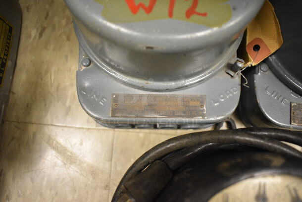 3 Metal Kilowatt Hour Trackers. 5x7x4. 3 Times Your Bid! (room 105) - Image 6 of 6