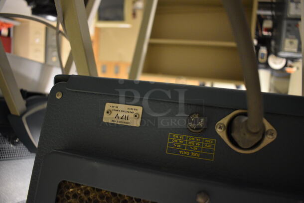 Tektronix Type 575 Metal Transistor Curve Tracker on Cart w/ Commercial Casters. 18x28x49. (south basement 012) - Image 7 of 9