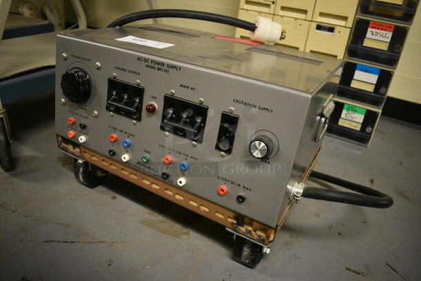 Hampden Model BPS-103 Metal AC DC Power Supply on Casters. 19x14x14. (south basement 012) - Image 2 of 9