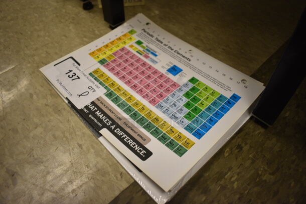 ALL ONE MONEY! Lot of Periodic Tables. 11x9.25. (room 105) - Image 2 of 3